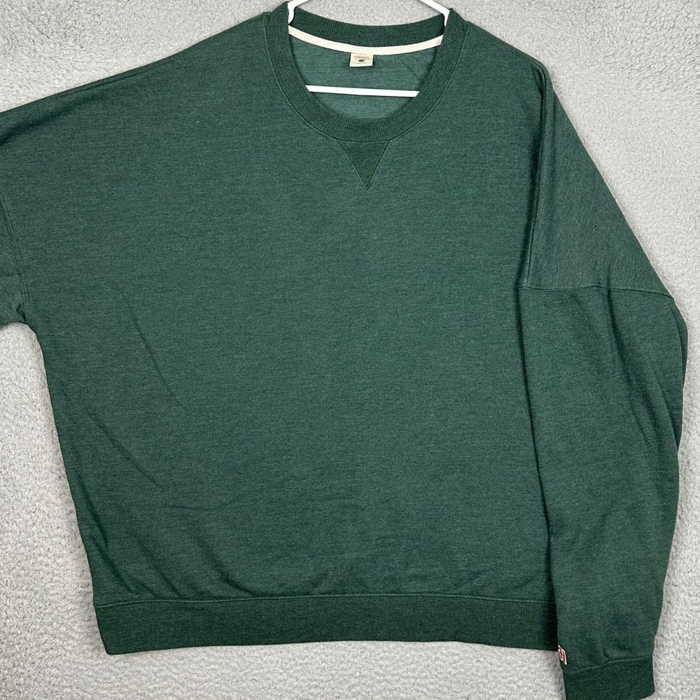 Homage Sweatshirt Womens 3XL Oversized Green Crewneck Pullover Long Sleeve EUC